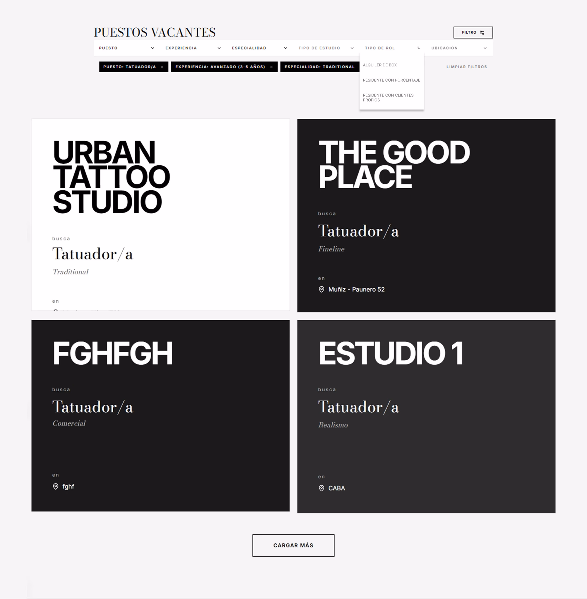 Card UI design decision